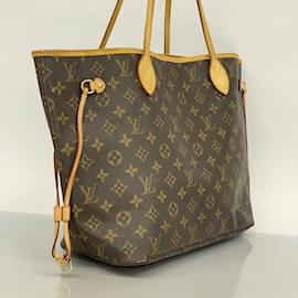 Louis Vuitton-Louis Vuitton Monogram Neverfull MM Tote Bag-Brown