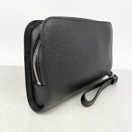 Louis Vuitton-Louis Vuitton Taiga Baikal Clutch Bag-Grey