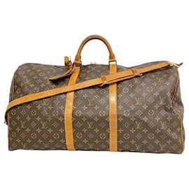 Louis Vuitton-Louis Vuitton Boston Bag Monogram Keepall Bandouliere 60-Brown