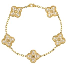 Van Cleef & Arpels-Van Cleef & Arpels Alhambra 5P Diamond Bracelet-Other