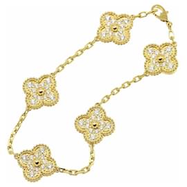 Van Cleef & Arpels-Van Cleef & Arpels Alhambra 5P Diamond Bracelet-Other