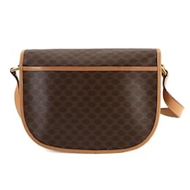 Céline-Celine Macadam Shoulder Bag-Brown