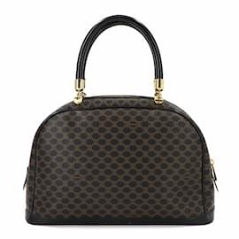 Céline-Celine Macadam Pattern Handbag-Brown,Black