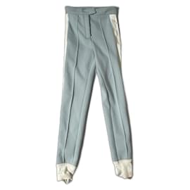 Chanel-Pants, leggings-White,Blue
