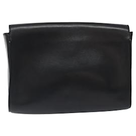 Céline-CELINE Shoulder Bag Leather Black Gold Auth ar13378-Black,Golden