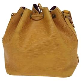 Louis Vuitton-LOUIS VUITTON Epi Petit Noe Shoulder Bag Yellow M44109 LV Auth 118036-Yellow