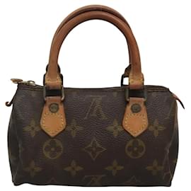 Louis Vuitton-LOUIS VUITTON Monogram Mini Speedy Hand Bag M41534 LV Auth 118376-Monogram