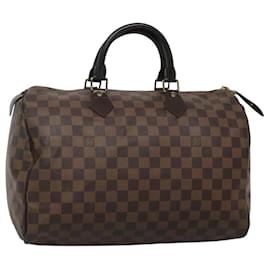 Louis Vuitton-LOUIS VUITTON Damier Ebene Speedy 35 Hand Bag N41363 LV Auth 118165-Other