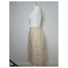 Courreges-COURREGES Skirts T.International M Linen-Beige