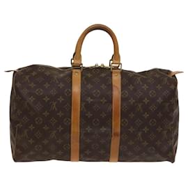 Louis Vuitton-LOUIS VUITTON Monogram Keepall 45 Boston Bag M41428 LV Auth 117551-Monogram