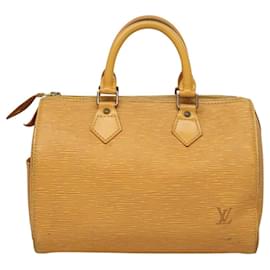 Louis Vuitton-LOUIS VUITTON Epi Speedy 25 Hand Bag Tassili Yellow M43019 LV Auth 117862-Other