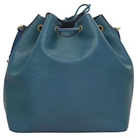 Louis Vuitton-LOUIS VUITTON Epi Petit Noe Shoulder Bag Blue M44105 LV Auth 117506-Blue