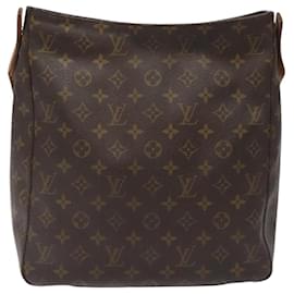 Louis Vuitton-LOUIS VUITTON Monogram Looping GM Shoulder Bag M51145 LV Auth 116530-Monogram
