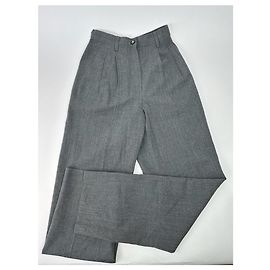 Vintage Balenciaga Wool Pants Gray Grey