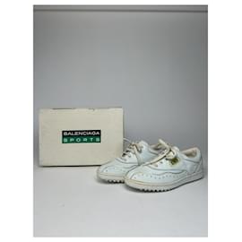 Balenciaga-Baskets BALENCIAGA T.EU 38 Cuir-Blanc