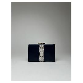 Givenchy-Vintage Givenchy Leather Wallet-Navy blue