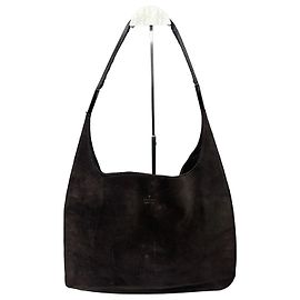 Bolsa de couro camurça vintage da Gucci marrom Marrom