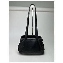 Bolsa de couro vintage Prada preta Preto