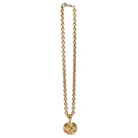 Chanel, Vintage 94P CC Medaillon Halskette Golden