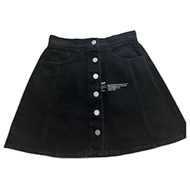 Autre Marque-Jeans skirt ttswtrs-Black
