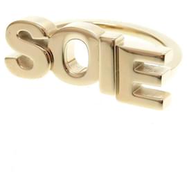 Hermès-Hermes Gold Metal Scarf Ring-Golden