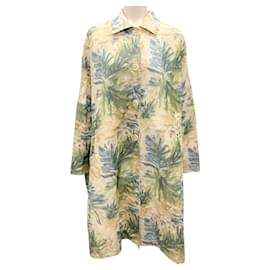 Autre Marque-Casey Casey Ivory Multi Ikat Atomless Coat-Cream