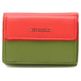 Balenciaga-Portefeuille Mini Essentiel Balenciaga-Orange