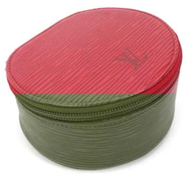 Louis Vuitton-Louis Vuitton Epi Leather Jewelry Case-Red