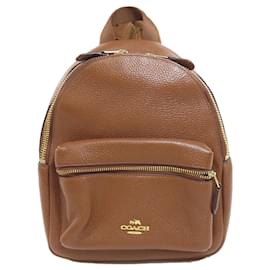 Coach-Coach Leather Backpack-Brown