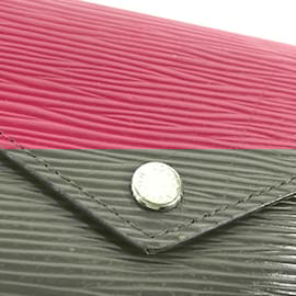 Louis Vuitton-Louis Vuitton Epi Portefeuille Victorine Compact Wallet-Purple,Fuschia