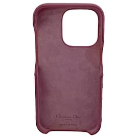 Christian Dior-Christian Dior Cannage Lady iPhone 15 Pro Case-Pink