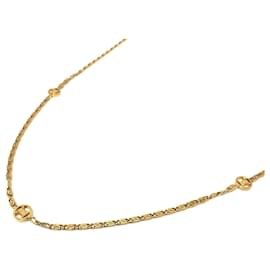 Céline-Celine Gold Metal Chain Necklace-Golden