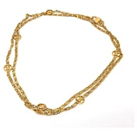 Céline-Celine Gold Metal Chain Necklace-Golden
