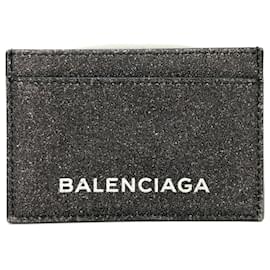 Balenciaga-Balenciaga Gray Leather Card Case-Brown