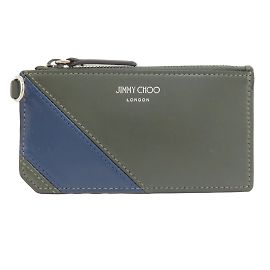 Monedero de cuero Jimmy Choo Azul Verde