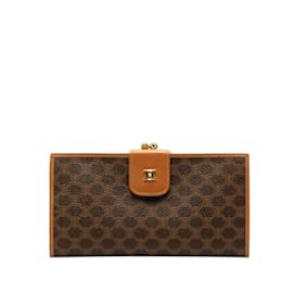 Céline-Celine Macadam Brown Bi-Fold Wallet-Brown