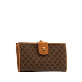 Céline-Celine Macadam Brown Bi-Fold Wallet-Brown