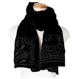 Salvatore Ferragamo-Salvatore Ferragamo Black Stole-Black