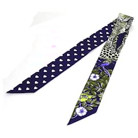 Hermès-Hermes Jungle Love Scarf-Blue,Multiple colors
