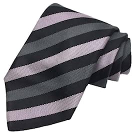 Louis Vuitton-Louis Vuitton Silk Cravat-Brown,Black,Purple