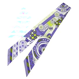 Hermès-Hermes Twilly Scarf Muffler - Les Murmures de la Foret-Blue