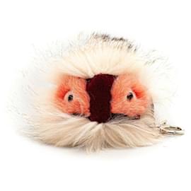 Fendi-Fendi Monster Keychain Charm-Red,Orange