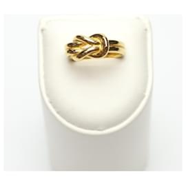 Hermès-Hermes Gold Scarf Ring-Golden