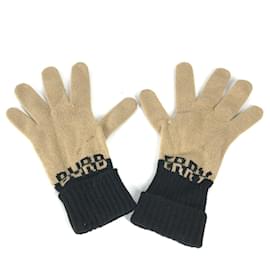 Burberry-Burberry Bicolor Gloves-Beige