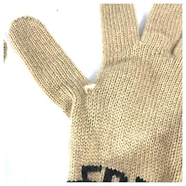 Burberry-Burberry Bicolor Gloves-Beige