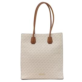Michael Kors-Michael Kors MK Signature Tote Bag-White