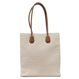 Michael Kors-Michael Kors MK Signature Tote Bag-White