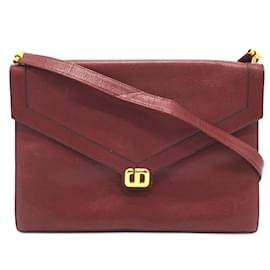 Christian Dior-Christian Dior Red Leather Shoulder Bag-Red