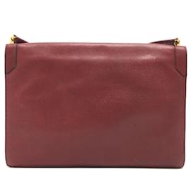 Christian Dior-Christian Dior Red Leather Shoulder Bag-Red
