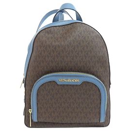 Michael Kors MK Signature Backpack Brown Blue